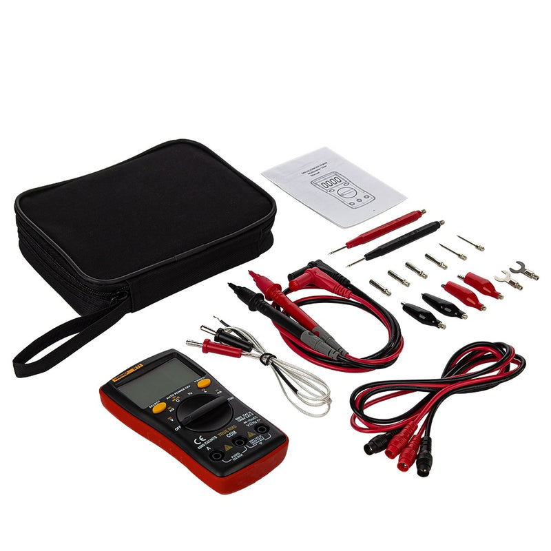 ANENG M11 Auto Digital Multimeter Backlight 6000 Counts AC/DC Transform Ohm Ammeter Resistance Battery Capacitance Temperature Test with Lead Set