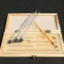 4 PCS Alcohol Concentration Meter Measuring Tools Kit Tester Thermometer Hydrometer Testeing Bar Set