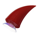 Red Motorcycle Helmet Headwear Accessories Suction Cups Horns Decor Decoration
