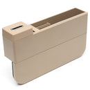 Plastic Car Seat Crevice Storage Box Gap Organizer with Phone USB Wireless Charging
