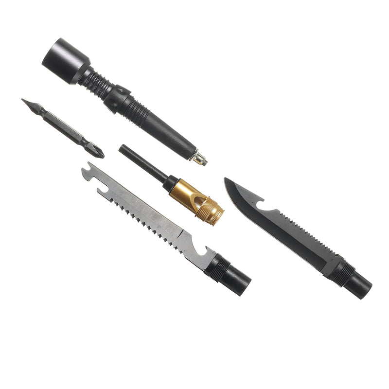 47.1 Inch Walking Trekking Stick Pole Outdoor Camping Hiking Survival Tools Kit