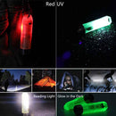 RovyVon Aurora A5 Glowing Signal USB Rechargeable EDC Flashlight Mini Keychain Light Powerful LED Torch High Lumen UV Light Red Lamp