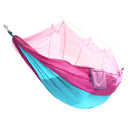 Portable Double Mosquito Net Hammock Swing Bed 2 Person Hanging Sleeping Bed Travel Camping