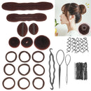Women Girls Hair Styling Donut Former Foam French Magic Bun Maker DIY Tool Hair Accessories