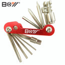 BOY 8050A 12 In 1 Bicycle Multitool Repair Kit Hexagon Screwdriver Set Chain Clamp Splitter Tool