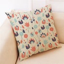 Linen Pillowcase Square Sofa Car Decoration Cushion Cover Pillow Case