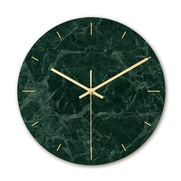 Loskii CC008 Creative Marble Pattern Wall Clock Mute Wall Clock Quartz Wall Clock For Home Office Decorations