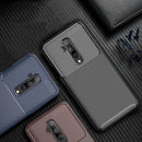 For OnePlus 7T Pro Case Bakeey Luxury Carbon Fiber Shockproof Anti-fingerprint Silicone Protective Case