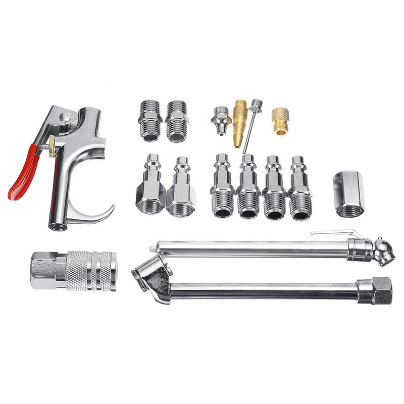 17pcs 1/4 Inch NPT Quick Connector Pneumatic Connector Tool Accessories