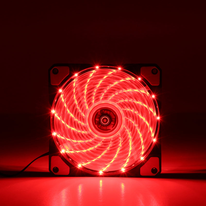 Coolmoon 12V 120mm 3Pin/4Pin LED Light Cooling Fan Computer PC Cooling Fan