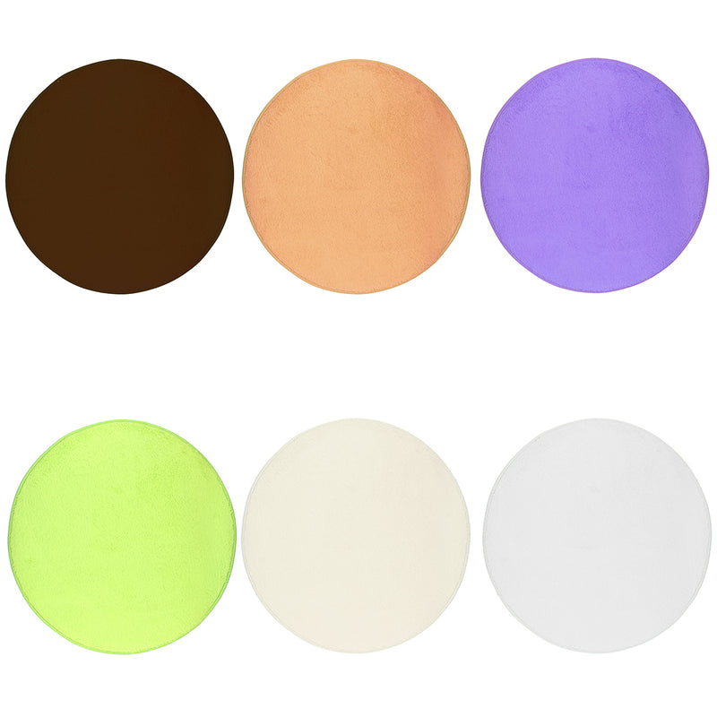 Round Anti Skid Fluffy Shaggy Area Rug Dining Room Home Table Carpet Floor Mat