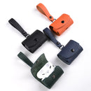 Melkco Luxury Portable Leather Wireless bluetooth Earphone Storage Cover with Keychain for Apple Airpods Pro Airpods 3