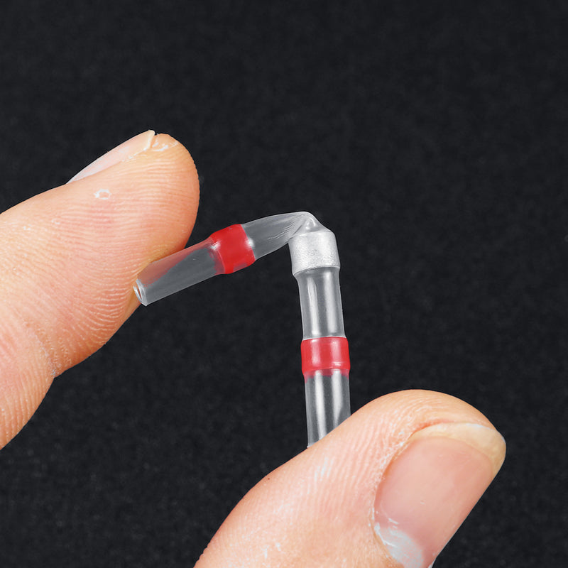 50Pcs Heat Shrink Tube Soldering Sleeve Butt Wire Connectors Terminal Kit