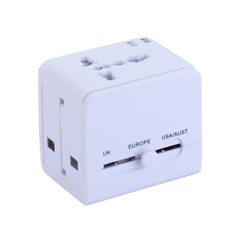 YICHEN TR-148 Worldwide Universal Multi-functional Conversion Power Plug Converter Dual USB Travel Conversion Plug Standard EU US UK AU Plug Portable Travel Plug