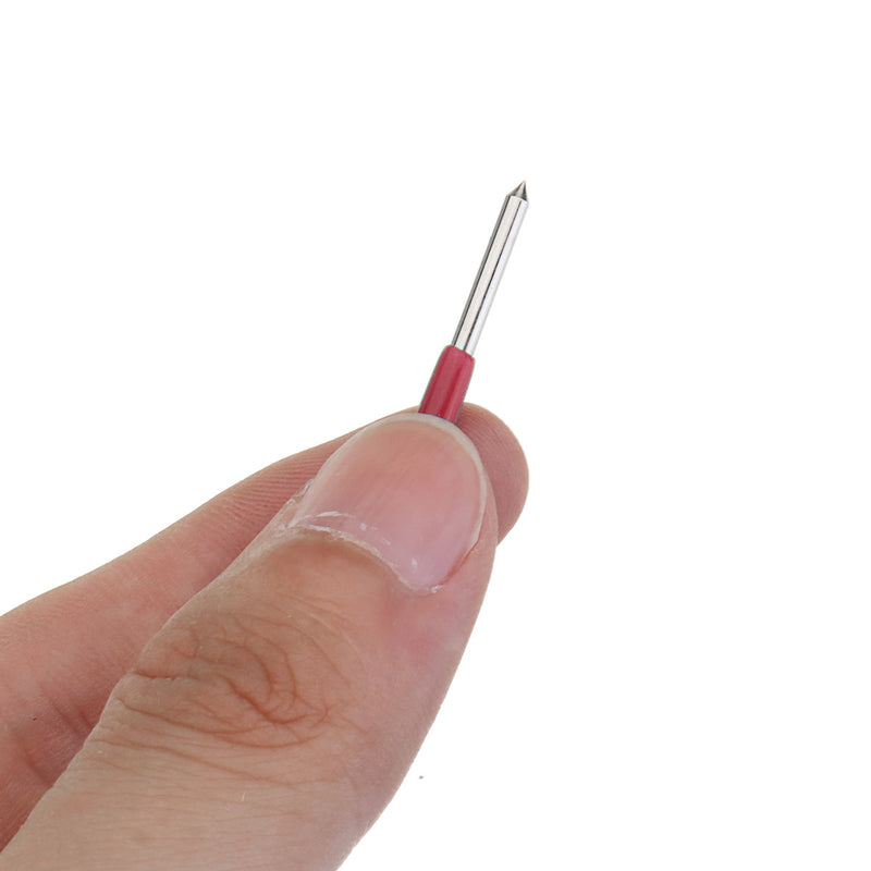 50pcs Cutting Plotter 45 Degree Titanium Coated Carbide Flat Bottom PCB Engraving Bit CNC