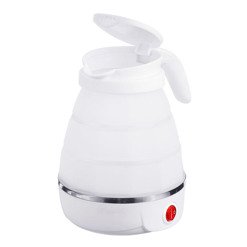 600ml Travel Water Kettle Electric Foldable Portable Boiler Machine Food Grade Silicone Boil Dry Protection