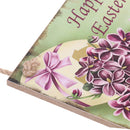 Rustic Wooden Chicken Floral Easter Door Wall Hanger Memorial Jesus Resurrection Directional Sign