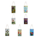 Rustic Wooden Chicken Floral Easter Door Wall Hanger Memorial Jesus Resurrection Directional Sign