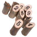 Complete Set 1-10 Wedding Table Numbers Raw Freestanding Tabletop Decor