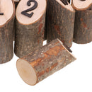 Complete Set 1-10 Wedding Table Numbers Raw Freestanding Tabletop Decor