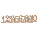 Natural Wood Table Numbers 1-10 Set for Rustic Wedding Baby Shower Decor Freestanding