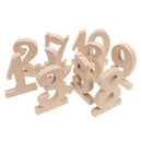 Natural Wood Table Numbers 1-10 Set for Rustic Wedding Baby Shower Decor Freestanding