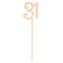 Wooden Table Numbers 30 to 40 French Font Wedding Birthday Party Table Decor