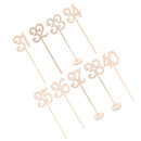 Wooden Table Numbers 30 to 40 French Font Wedding Birthday Party Table Decor