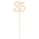 Wooden Table Numbers 30 to 40 French Font Wedding Birthday Party Table Decor