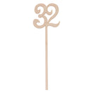 Wooden Table Numbers 30 to 40 French Font Wedding Birthday Party Table Decor