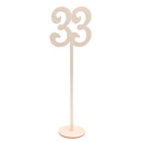 Wooden Table Numbers 30 to 40 French Font Wedding Birthday Party Table Decor