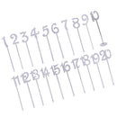 Freestanding Wooden Table Numbers 1-20 Stick Base Set Wedding Birthday Party Pack of 20