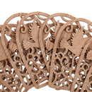 Pack of 10 Heart Shape Bird Cutout Wood Tags with String Embellishment DIY Craft