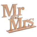 Vintage Wooden Mr And Mrs Table Letters Freestanding Wedding Sign Photo Prop