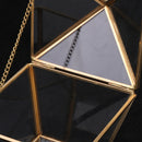 Clear Glass Faceted Geometric Terrarium Succulent Plant Tabletop Box Art Decor Wedding Favor