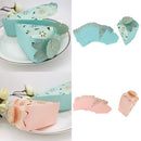Magicdeal Flower Triangle Style Chocolate Boxes Wedding Party Favors Pack Of 50PCS