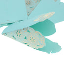 Magicdeal Flower Triangle Style Chocolate Boxes Wedding Party Favors Pack Of 50PCS