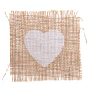 Burlap Table Runners: Rustic Weddings or Events 4.13"x4.13 "Jute Burlap Table Runner for Country Wedding Decorations Bridal Shower Baby Shower