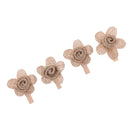 4pcs Hessian Burlap Flowers Rustic Wedding Craft Making Decoration