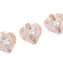 Pieces of 4 Rustic Lace Clip Wedding Wooden Pegs Clip Burlap Hessian Jute DIY Craft