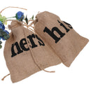 2pcs Burlap his hers Dollar Dance Bags Drawstring Bag Wedding Gift Bags