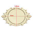 10pcs Vintage Wooden Mirror Frame Shapes Embellishment Ornament DIY Craft