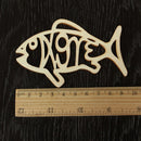 Pack of 10 Pieces Handcraft Fish Shapes Wooded Pieces Embellishment DIY Wood Crafts