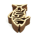 Pack of 10 Pieces Handcraft Fish Shapes Wooded Pieces Embellishment DIY Wood Crafts