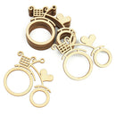 Pack of 10pcs 2mm Handmade Love Heart Bicycle Wood Crafts DIY