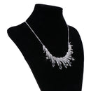 Clear Crystal Earrings Necklace Set Bridal Party Gift