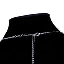 Clear Crystal Earrings Necklace Set Bridal Party Gift