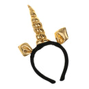 Gold Unicorn Horn Headband Fancy Dress Costume Adults Hen Party Accessory