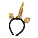 Gold Unicorn Horn Headband Fancy Dress Costume Adults Hen Party Accessory