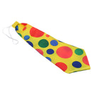 Clown Jester Jokers Jumbo Polka Dots Necktie Tie Party Carnival Dress Up Costume
